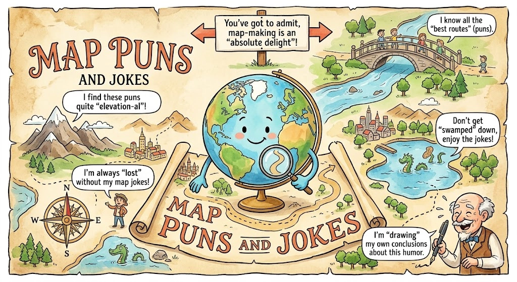 Map Puns and Jokes