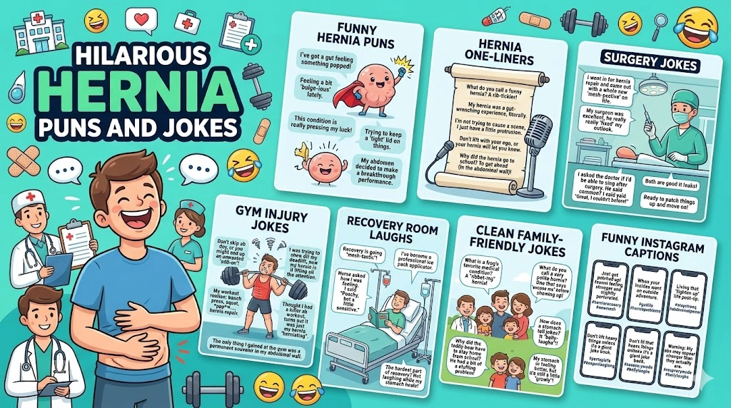 Hilarious hernia puns and jokes