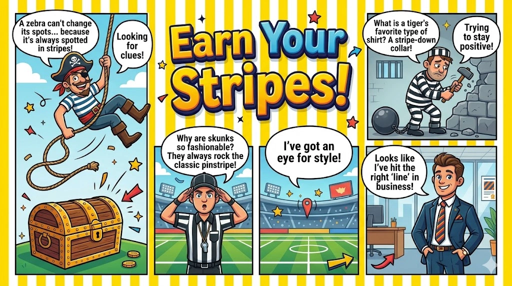 hilarious stripe puns and jokes