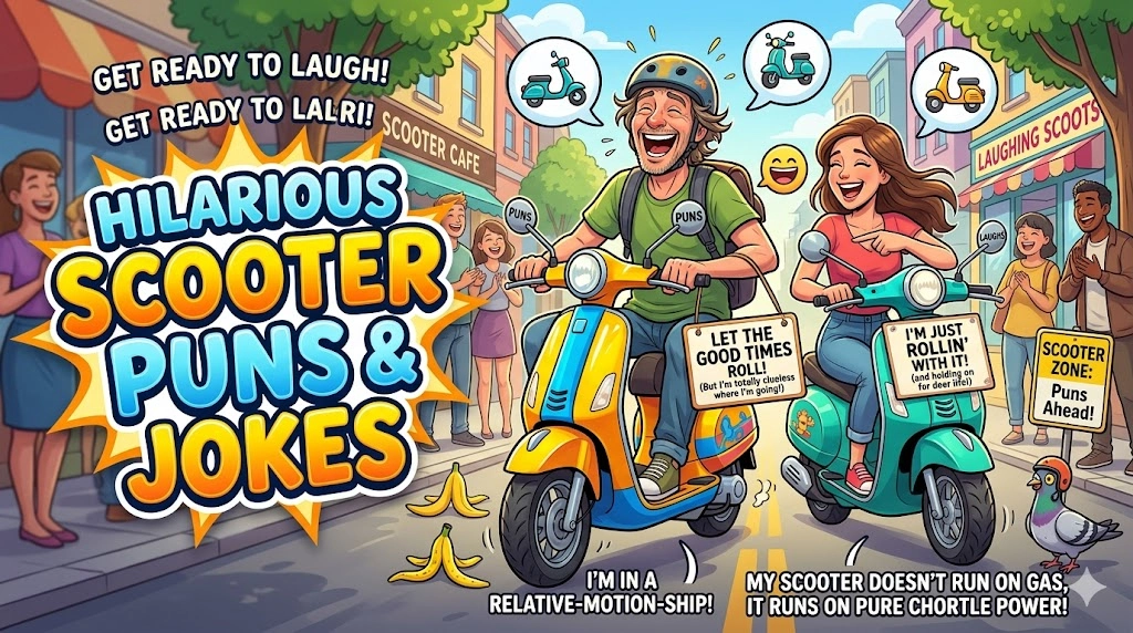 hilarious scooter puns and jokes