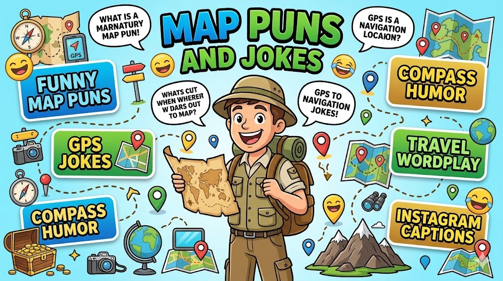 Map Puns And Jokes