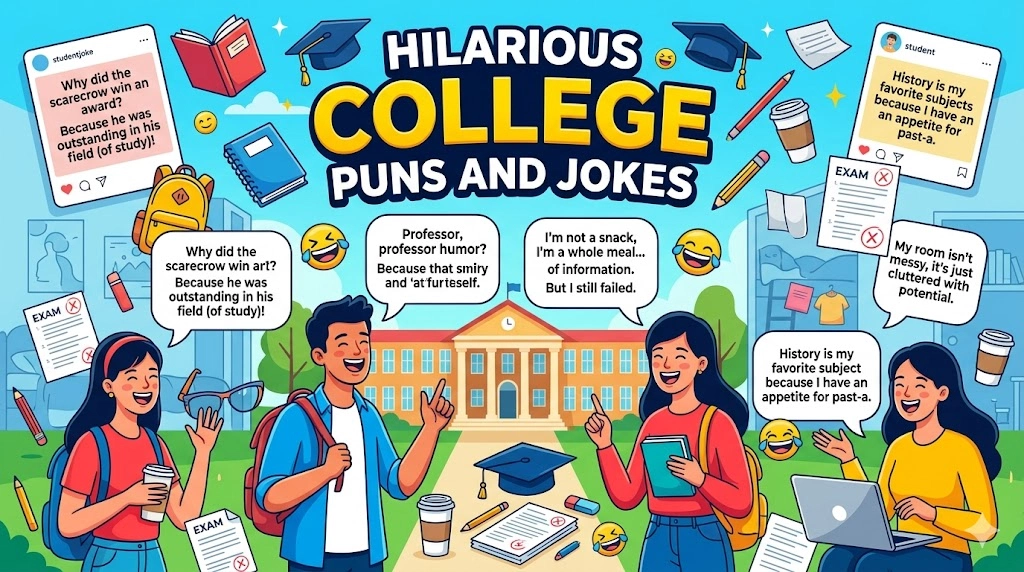 Hilarious College Puns and Jokes