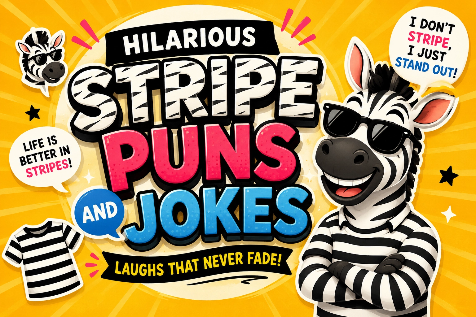 hilarious stripe puns and jokes