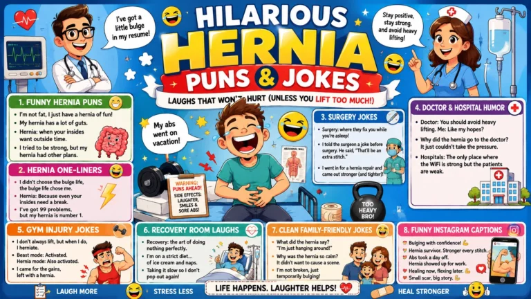 Hilarious hernia puns and jokes