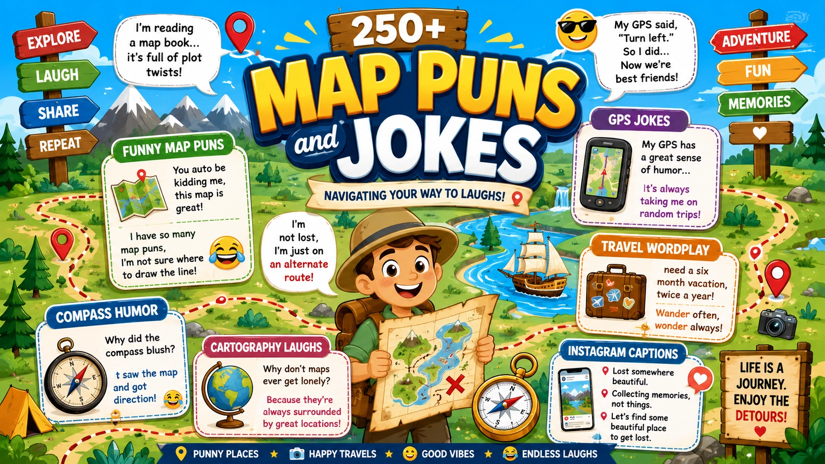 Map Puns And Jokes