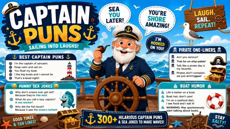 Captain puns and jokes