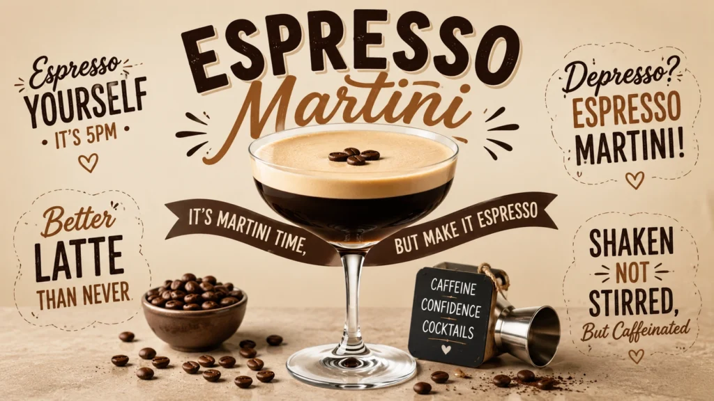 Espresso martini puns and jokes