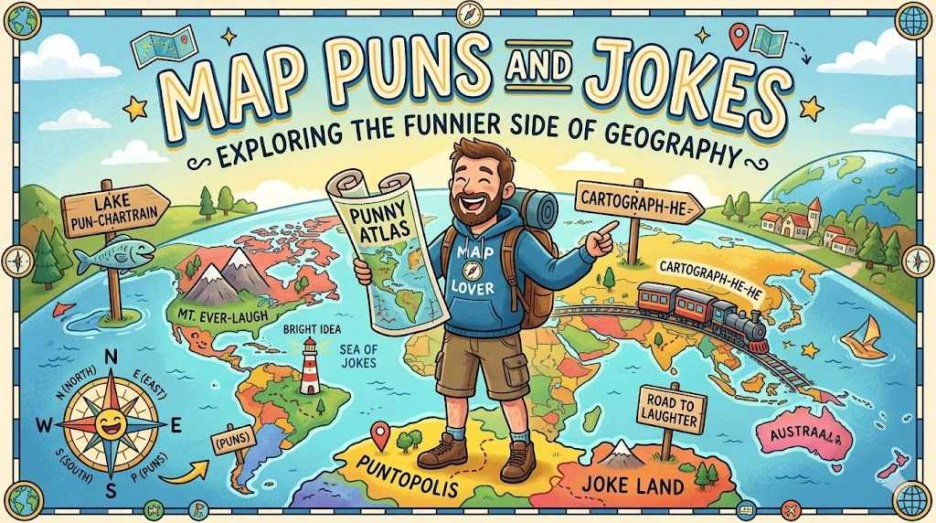 Map Puns and Jokes 