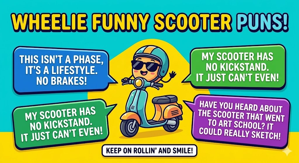 Hilarious Scooter puns and jokes