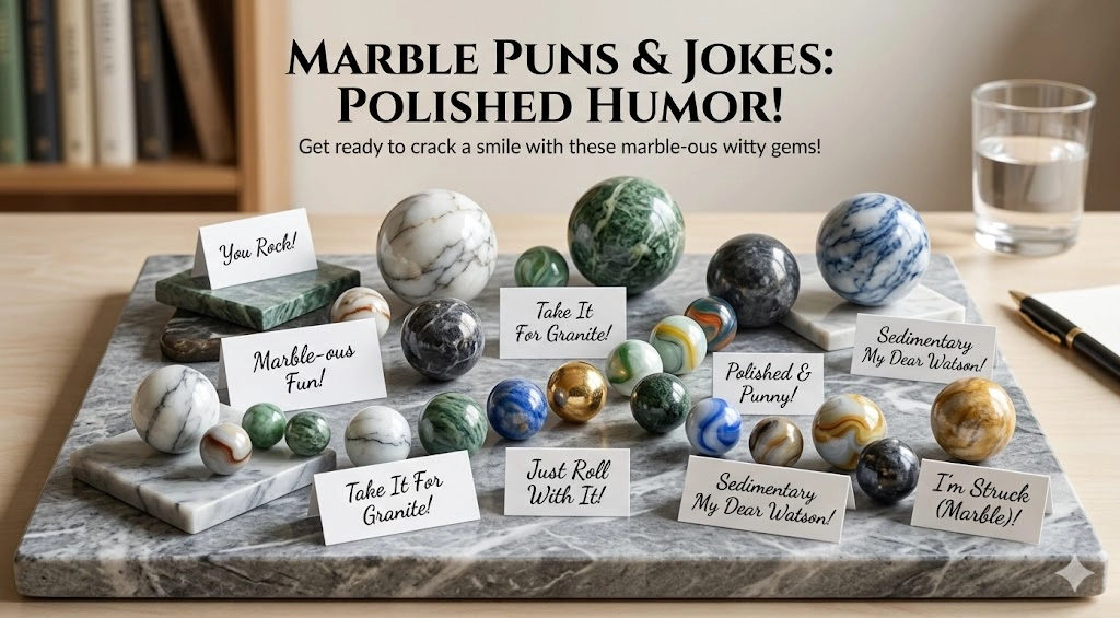 marble puns and jokes