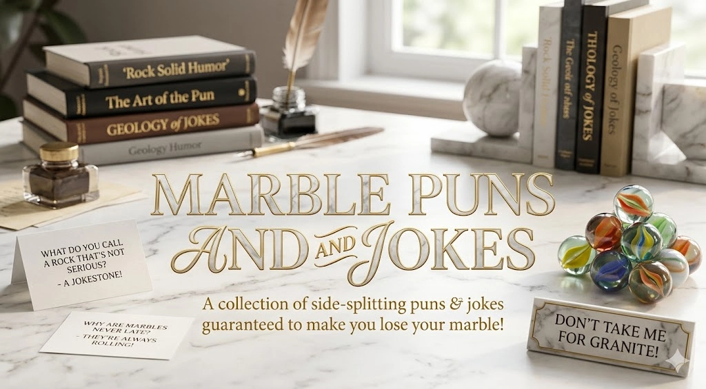 marble puns and jokes