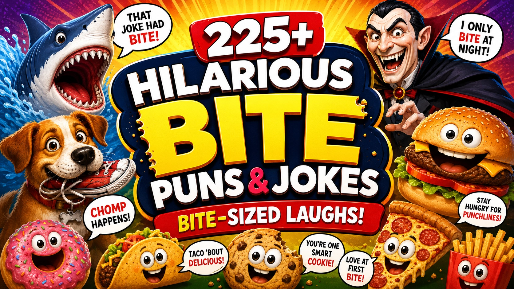 Hilarious Bite puns and jokes