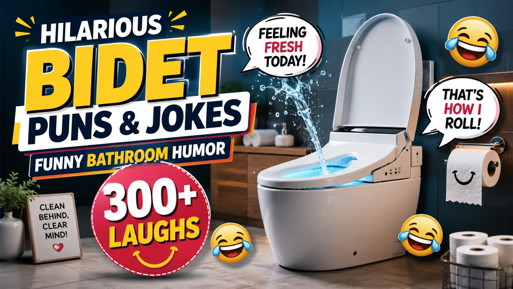 hilarious bidet puns and jokes