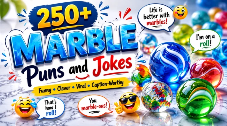 marble puns and jokes