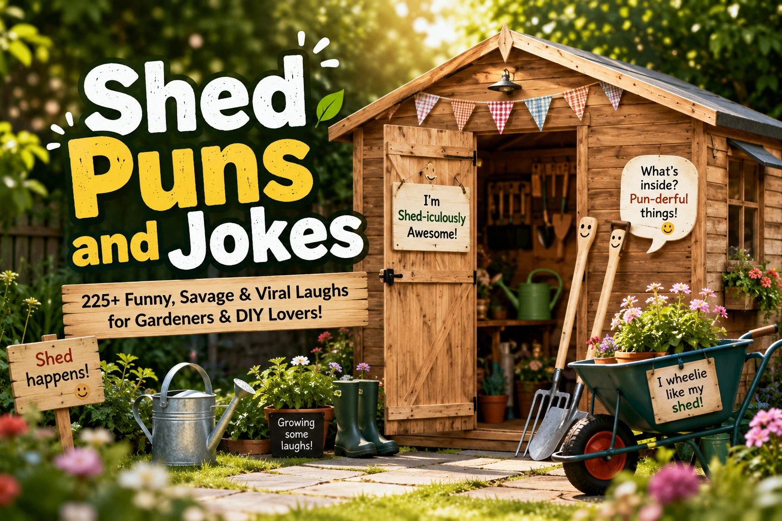 Shed Puns and jokes