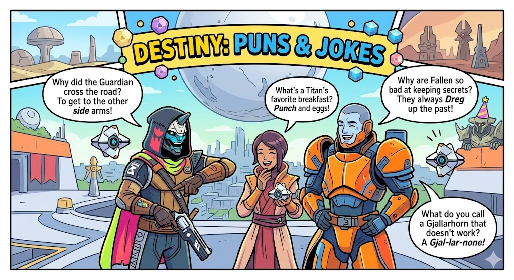 Destiny Puns and jokes